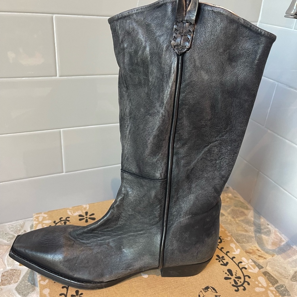 washed black free people boots. never worn
